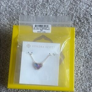 Kendra Scott Purple Heart Pendant Necklace